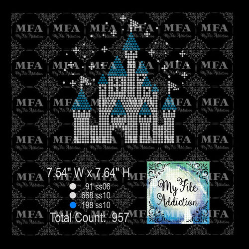 Castle Rhinestone Digital Download File