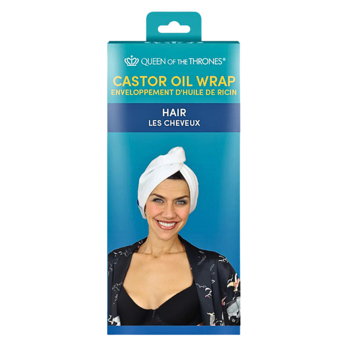 Package  of Queen Of The Thrones Castor Oil Hair Wrap: WRAP ONLY – Castor Oil sold separately