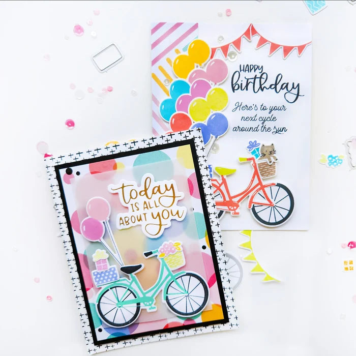 Catherine Pooler - Hot Foil Plates and Dies - Best Birthday Yet. Create birthday cards with hot foiled sentiments with the Best Birthday Yet Hot Foil Plates and Dies. This set of four hot foil sentiments are perfect for bringing the bling to birthday! Available at Embellish Away located in Bowmanville Ontario Canada. Example by Catherine Pooler.