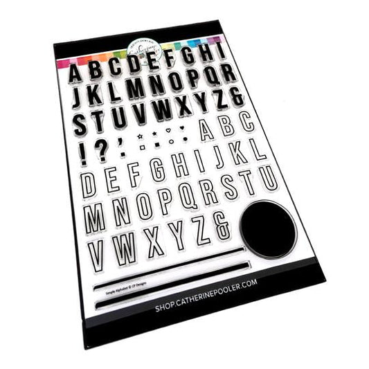 Catherine Pooler - Stamp Set - Simple Alphabet