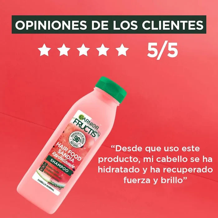 Champú Revitalizante Con Extracto De Sandía Garnier