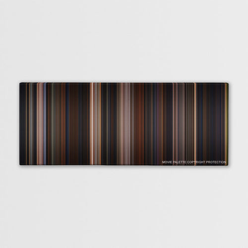 Chicken Run color palette canvas print: thousands of thin vertical stripes of color