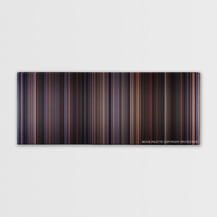 Chocolat color palette canvas print: thousands of thin vertical stripes of color