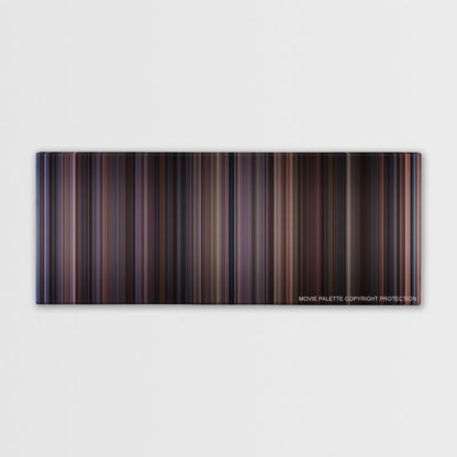 Chocolat color palette canvas print: thousands of thin vertical stripes of color