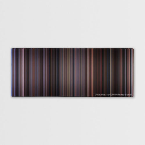 Chocolat color palette canvas print: thousands of thin vertical stripes of color