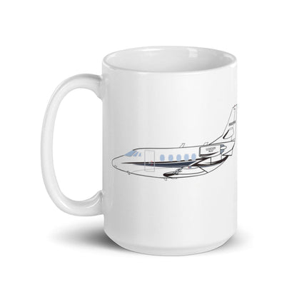 Citation N681WA 3 White glossy mug