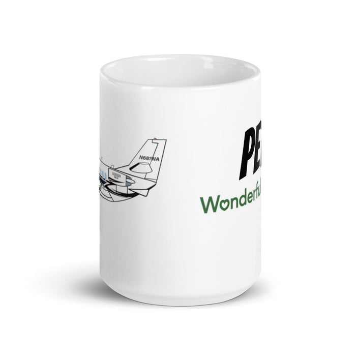 Citation N681WA 3 White glossy mug