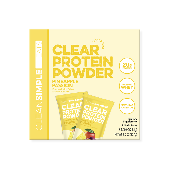 Clear Protein Powder: Pineapple Passion (8 Single Serving Stick Packs)