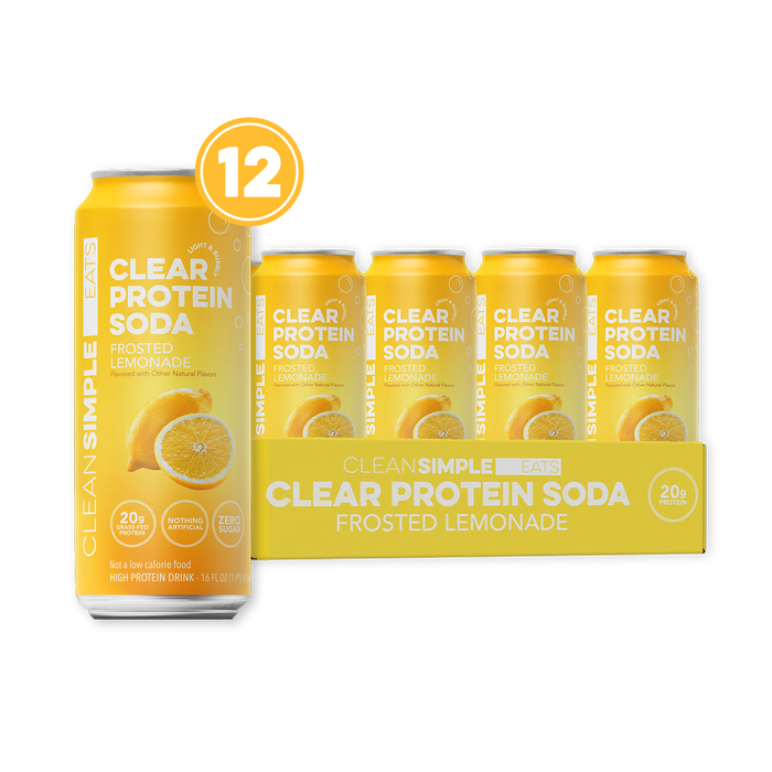 Clear Protein Soda: Frosted Lemonade (16 Oz. | 12 Pack)
