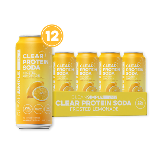 Clear Protein Soda: Frosted Lemonade (16 Oz. | 12 Pack)