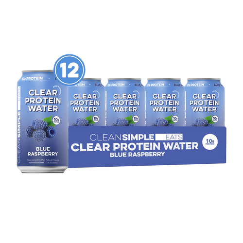 Clear Protein Water: Blue Razz (12 Oz. | 12 Pack)