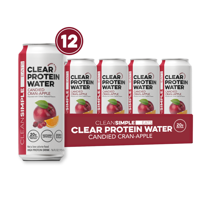 Clear Protein Water: Candied-Cran Apple (12 Pack)