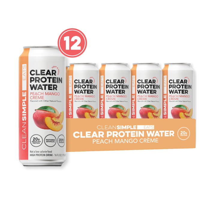 Clear Protein Water: Peach Mango Creme (16 Oz. | 12 Pack)
