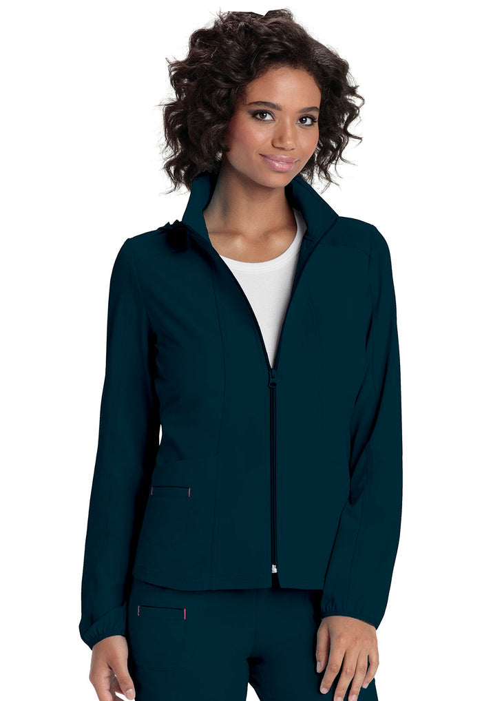 Clearance Heartsoul Zip Front Warm-Up Scrub Jacket