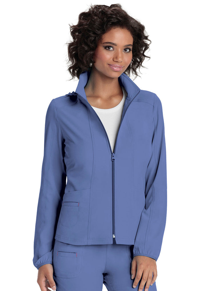 Clearance Heartsoul Zip Front Warm-Up Scrub Jacket