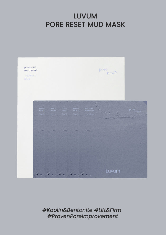 CLEARANCE SALE - [LUVUM] Pore Reset Mud Mask (1 Box = 5 Masks X 16g)