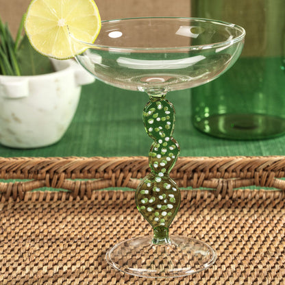 Climbing Cacti Tequila Cocktail Glasses - Set of 4 - Drinkware Sets by Carlyle Avenue