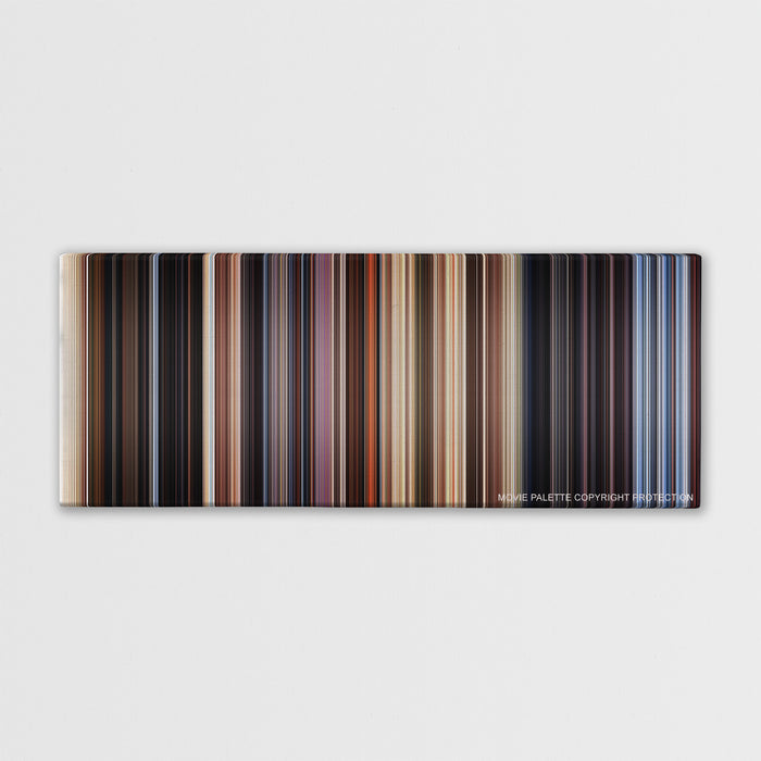 Close Encounters of the Third Kind movie barcode canvas print, the whole film as stripes of color