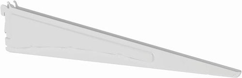 White 16-inch metal shelf bracket for ClosetMaid ShelfTrack closet organization