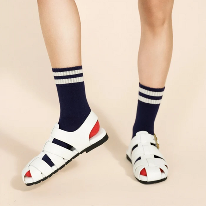 Collegiate Stripe Crew