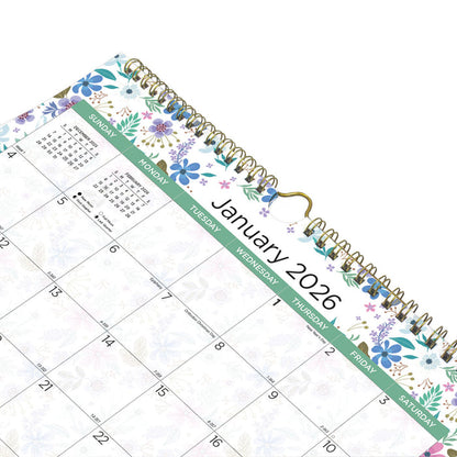 Blueline Colorful Monthly Wall Calendar 2026, Wildflowers C171113-26