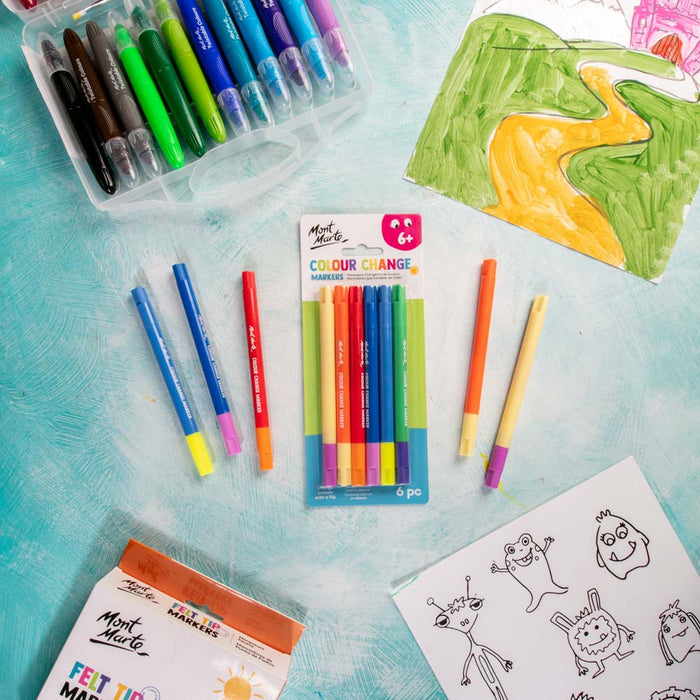 Colour Change Magic Markers 6pc