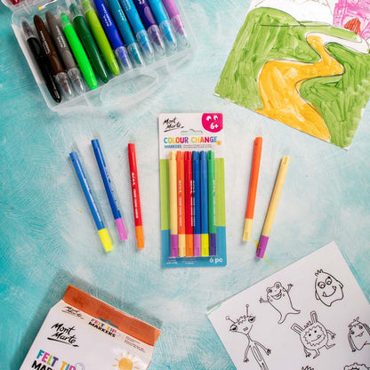 Colour Change Magic Markers 6pc