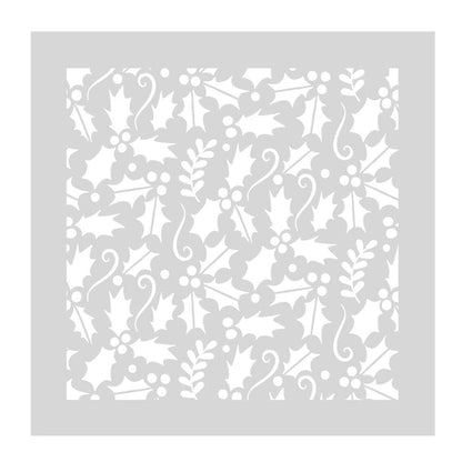 Crafter's Companion - Stencil Set - Holly Jolly Christmas. Each stencil features three themed stencils, a background stencil, a border stencil, and a icon stencil. Use the stencils together or separately for your projects for maximum creative opportunity Available at Embellish Away located in Bowmanville Ontario Canada