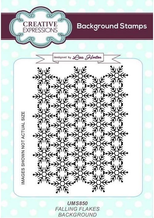 Creative Expressioins - A6 Background Stamp - Falling Flakes