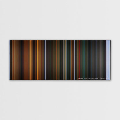 Crimson Peak color palette canvas print: thousands of thin vertical stripes of color