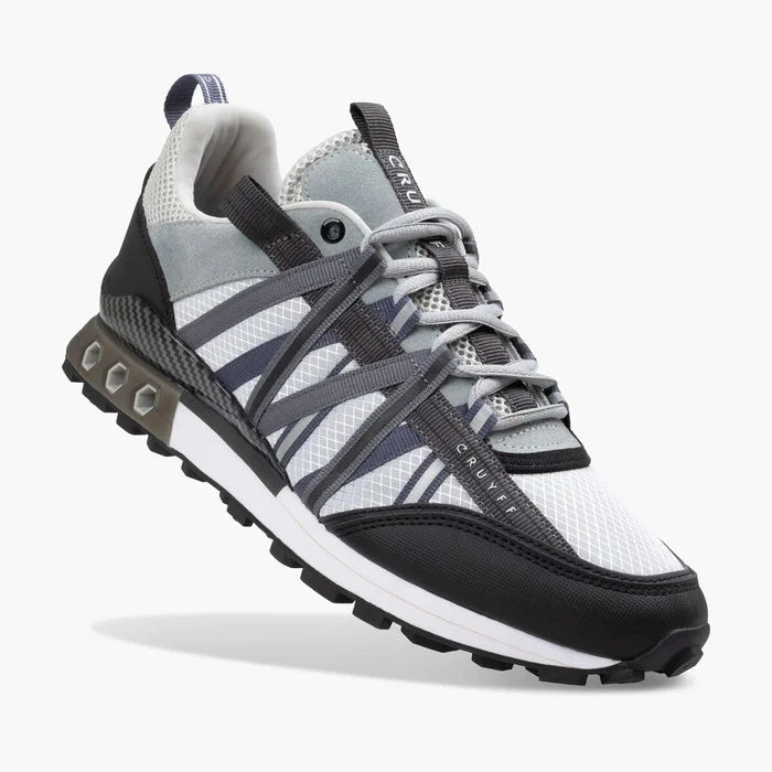 Cruyff Fearia Hex-Tech - Light Grey/Reflective Black