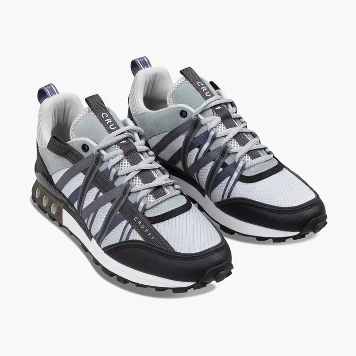 Cruyff Fearia Hex-Tech - Light Grey/Reflective Black