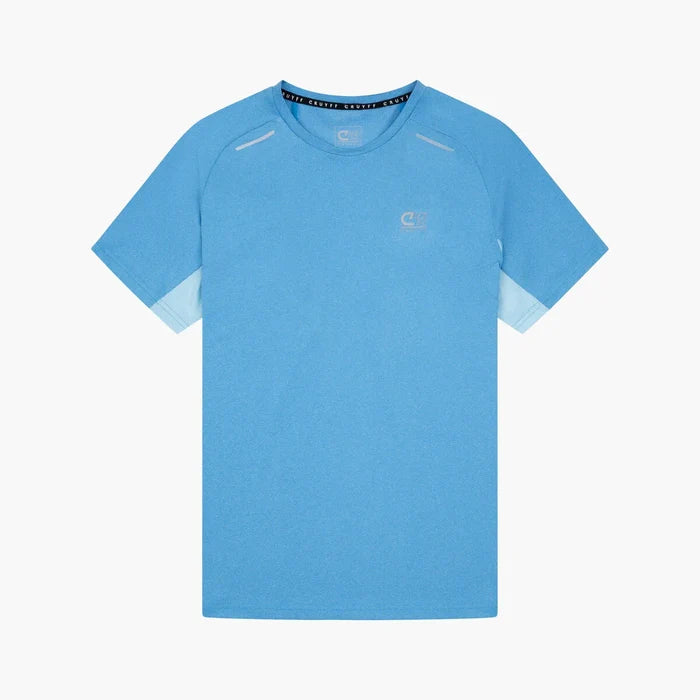 Cruyff Hydrogen T-Shirt / Shorts Set - Alaskan Blue