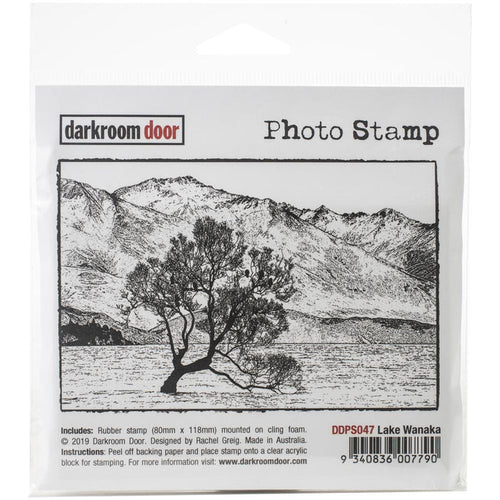 Darkroom Door - Photo Cling Stamp 4.6"X3.2" - Lake Wanaka. These detailed stamps are the perfect way to add fun images to your cards, scrapbook pages and more! Use with any clear acrylic block (sold separately). This package contains Lake Wanaka: One 4.5x3 inch stamp. Imported. Available at Embellish Away located in Bowmanville Ontario Canada.