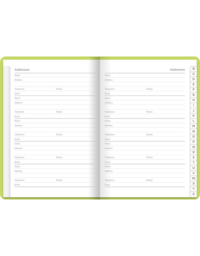 Dazzle A6 Address Book Pear#color_pear