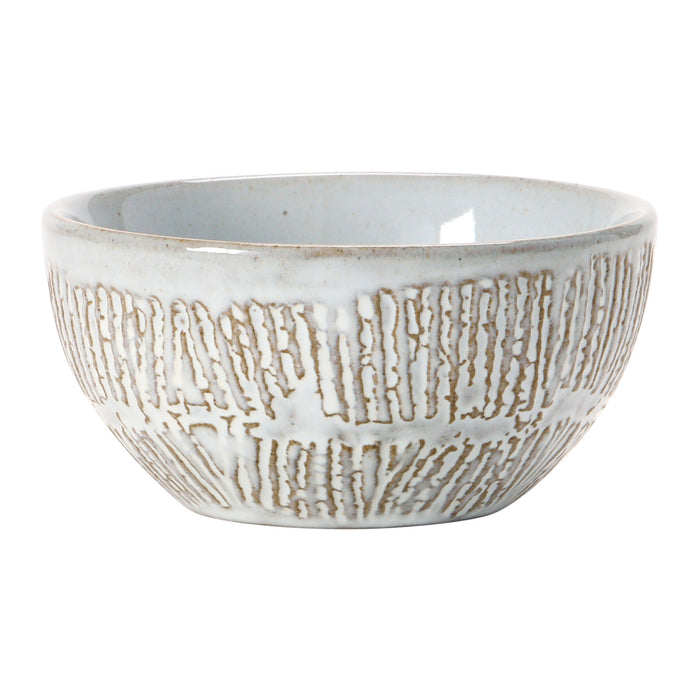 Debossed Stoneware Bowl