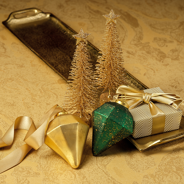 Diamond Shape Glass Ornament - Ornaments by Carlyle Avenue