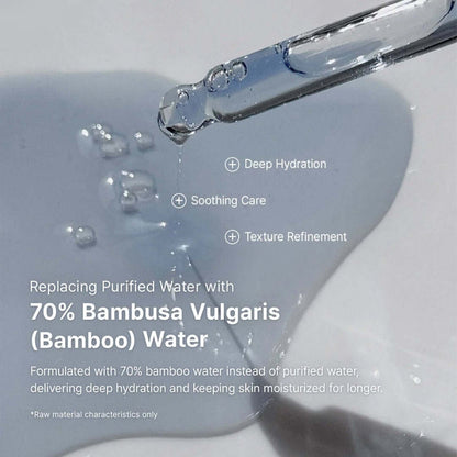Dr. Althea Aqua Marine Deep Serum 30ml showing 70% Bambusa Vulgars (Bamboo) Water for deep hydration and soothing care.