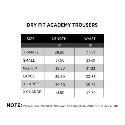 Dry Fit Academy Trousers - IRONGEAR Fitness