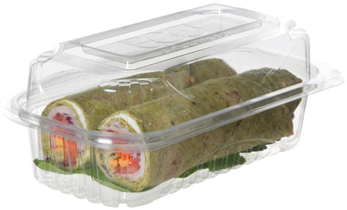 EcoProducts Compostable Clear Clamshells (9in x 6in x 3in) | 240/cs