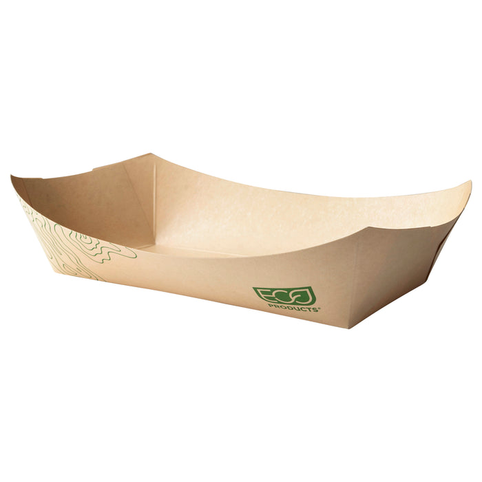 EcoProducts Compostable Food Tray (3lb | 8 1/8 x 5 7/8 x 2 1/8 | Kraft) | 500/cs
