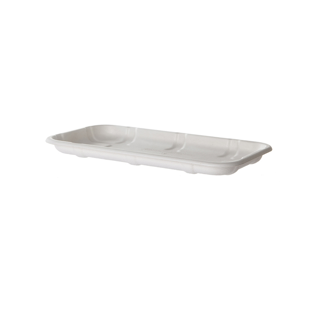 EcoProducts Vanguard™ Compostable Molded Fiber Meat & Produce Trays (17S | 8.57 x 4.77 x 0.66in) | 600/cs