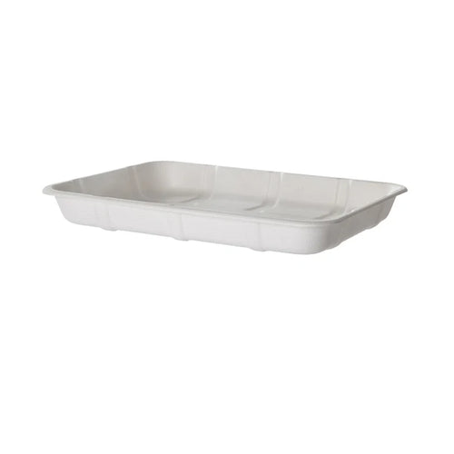 EcoProducts Vanguard™ Compostable Molded Fiber Meat & Produce Trays (4D | 9.5 x 7.17 x 1.13in) | 300/cs