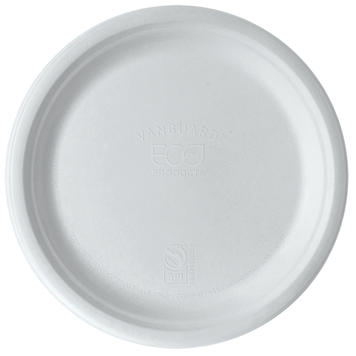 EcoProducts Vanguard™ Compostable Molded Fiber Plates (10in) | 500/cs