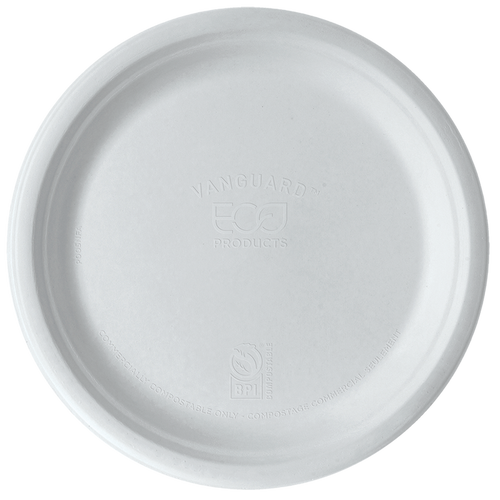 EcoProducts Vanguard™ Compostable Molded Fiber Plates (10in) | 500/cs