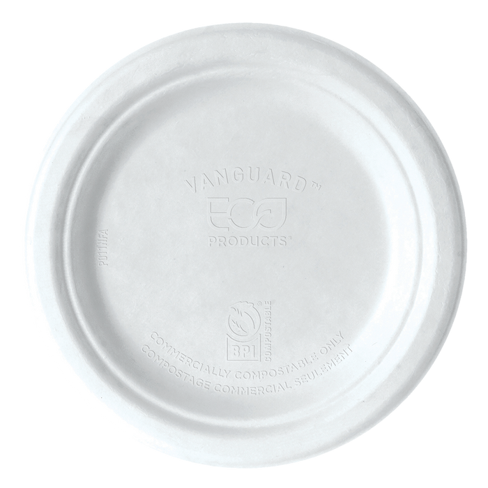 EcoProducts Vanguard™ Compostable Molded Fiber Plates (7in) | 1000/cs