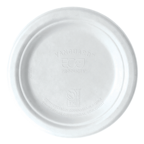 EcoProducts Vanguard™ Compostable Molded Fiber Plates (7in) | 1000/cs