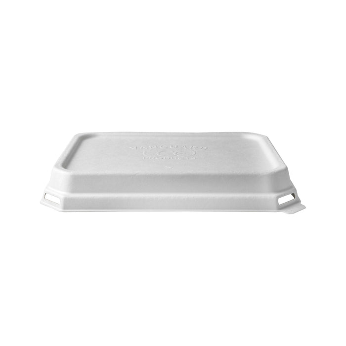 EcoProducts Vanguard™ WorldView™ Compostable Domed Rectangle Molded Fiber Lid (Fits SCRC862/863 Molded Fiber Container) | 268-Series | 200/cs