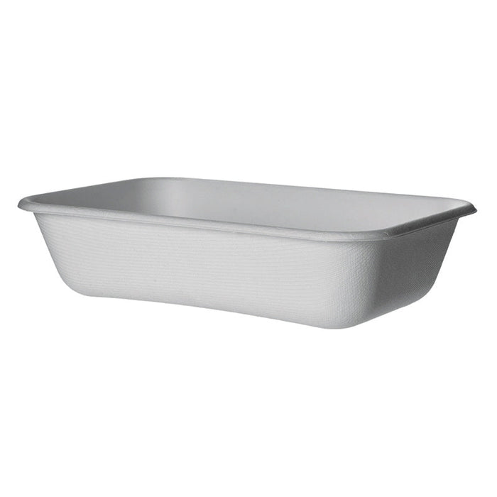 EcoProducts Vanguard™ WorldView™ Compostable Lined Molded Fiber Take-Out Containers (32oz | Rectangle) | 229-Series | 400/cs