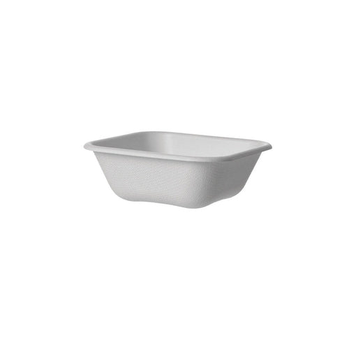 EcoProducts Vanguard™ WorldView™ Compostable Molded Fiber Take-Out Containers (5in | Square | Tall | 800/cs) | 305-Series | 800/cs